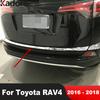 Хромированная накладка на крышку багажника для Toyota RAV4 RAV 4 2016 2017 2018, декоративная полоска на заднюю дверь, автомобильные аксессуары