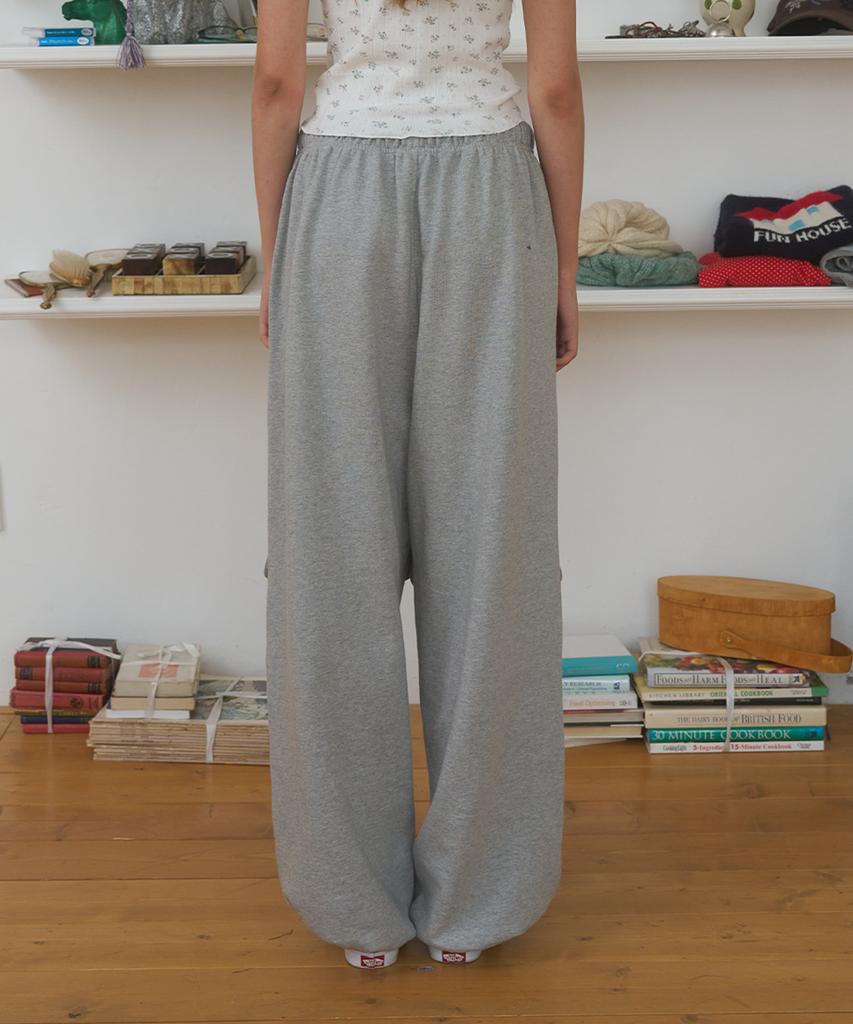 FUNFROMFUN Pocket Sweat Pants, Melange Gray