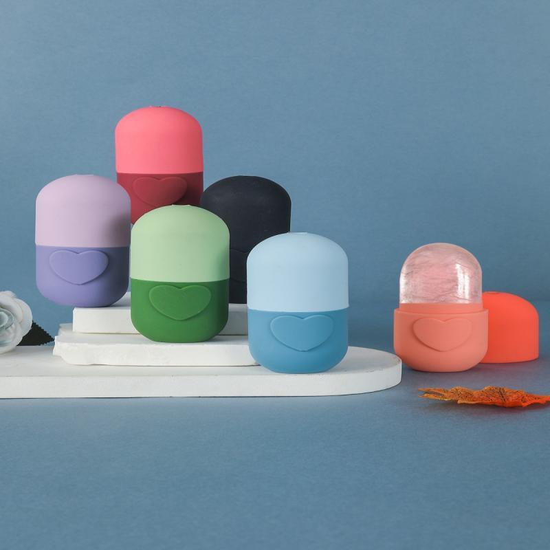 Ледяной ролик для лица и глаз, массажер для красоты, силиконовая форма для льда, охлаждающий и подтягивающий эффект для кожи лица, герметичный, многоразовый