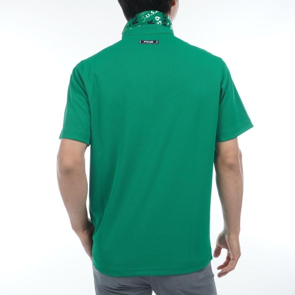 Ping Apparel Men's Short Sleeve Polo Shirt (Brand Logo) / Golf / 621-5160213 140_Green LL