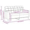 Vidaxl 2-Osobowa Sofa Z Poduszkami, Niebieska, 140 Cm, Aksamit