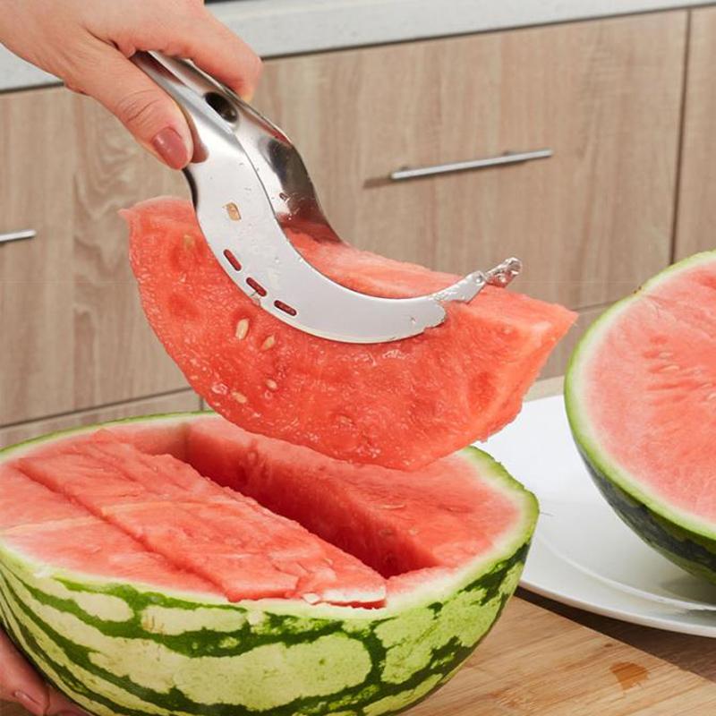 304 Stainless Steel Watermelon Artifact Slicing Knife Kitchen Accessories Gadgets Knife Corer Fruit And Vegetable Tools