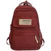 Школьные рюкзаки Студенты колледжа Девушки Старшеклассники Рюкзак большой вместимости Бордовый Рюкзаки для учеников средней школы
