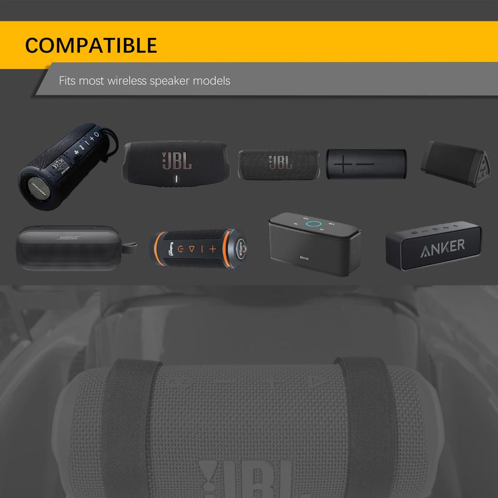 Крепление для динамика гидроцикла FONASDY, Крепление для динамика для PWC, Кронштейн для динамика для PWC, Универсальное крепление для динамика для гидроцикла (черный)