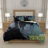 L-L D-Death N-Note Anime Comforter Cover Set Bedding Breathable Polyester Bedroom Gift for Boys Girls EU 135x200 155x220 200x200, US UK AU Sizes
