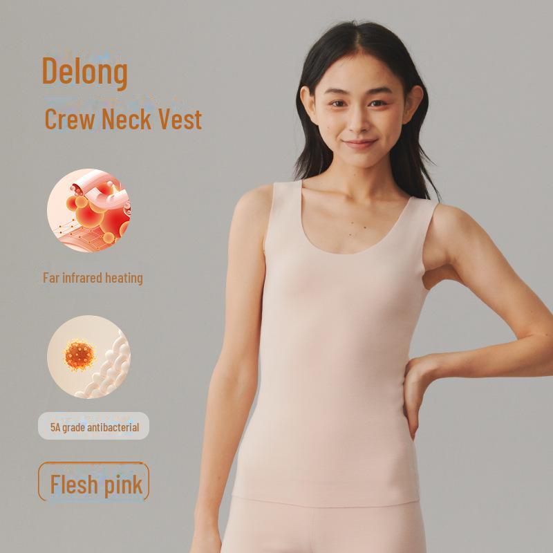 Женский толстый немецкий бархатный утепленный бесшовный зимний жилет