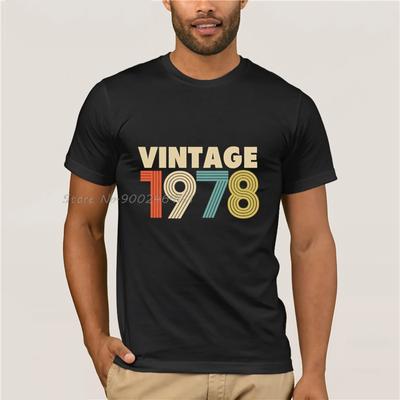 Мужские рубашки Винтаж 1978 Мода Подарок на 40-летие Футболка с принтом 80-х Мужские хлопковые футболки Топы Аниме Харадзюку Уличная одежда