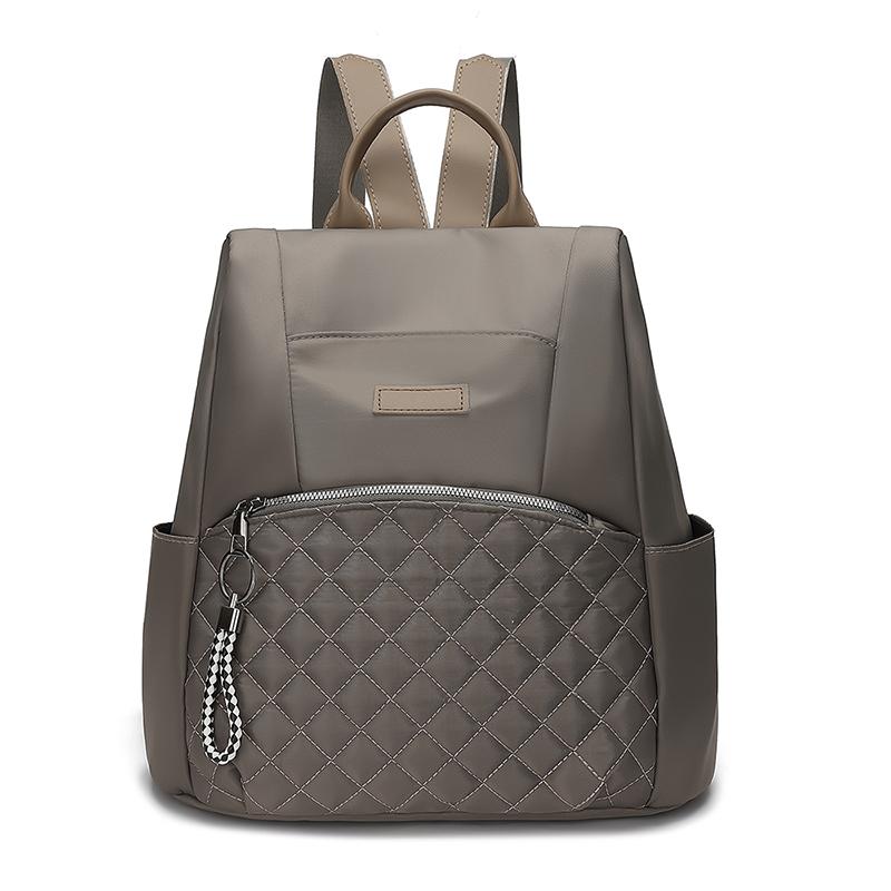 Рюкзак однотонный женский Оксфордский ромбовидный школьный рюкзак большой вместимости для студентов и туристов