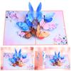 Pop-Up Greeting Card Colorful Butterfly Flower Design 3D Foldable with Envelope Handmade Appreciation Blessing Cards