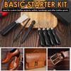 6/7 Pcs Leather Craft Tool Set Leather Edge Beveler Cutting Knife Working Tool Set,DIY Leather Handicrafts Cutting Tool