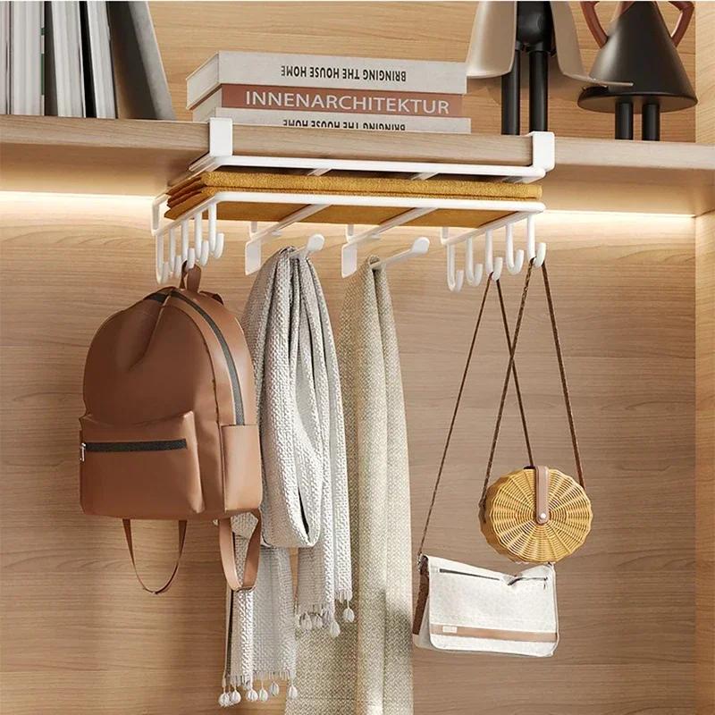Kitchen Non-punching Multi-functional Pot Lid Cutting Board Placement Storage Rack Cabinet Hanging Cabinet Lower Hanger KTY