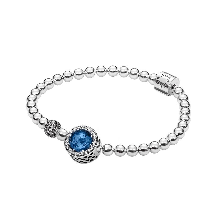 Pandora Intoxicating Night Pearl Pavé Bracelet Set Women's Silver ZT-0347