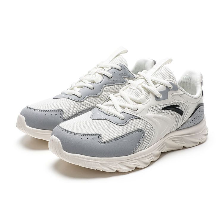 Anta Кроссовки Running Series с нескользящей подошвой и износостойкостью для мужчин, белые, серые, 912235527-7