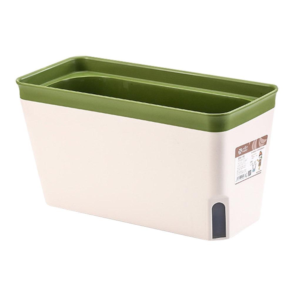 Indoor Flower Planter Box Vegetable Planting Pot Double Layer Self Watering Plant Pot