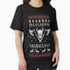 Valhalla Ugly Christmas Sweater Designed And Sold By Tooflydesign Vintage Stretched Unisex Breathable Comfortable