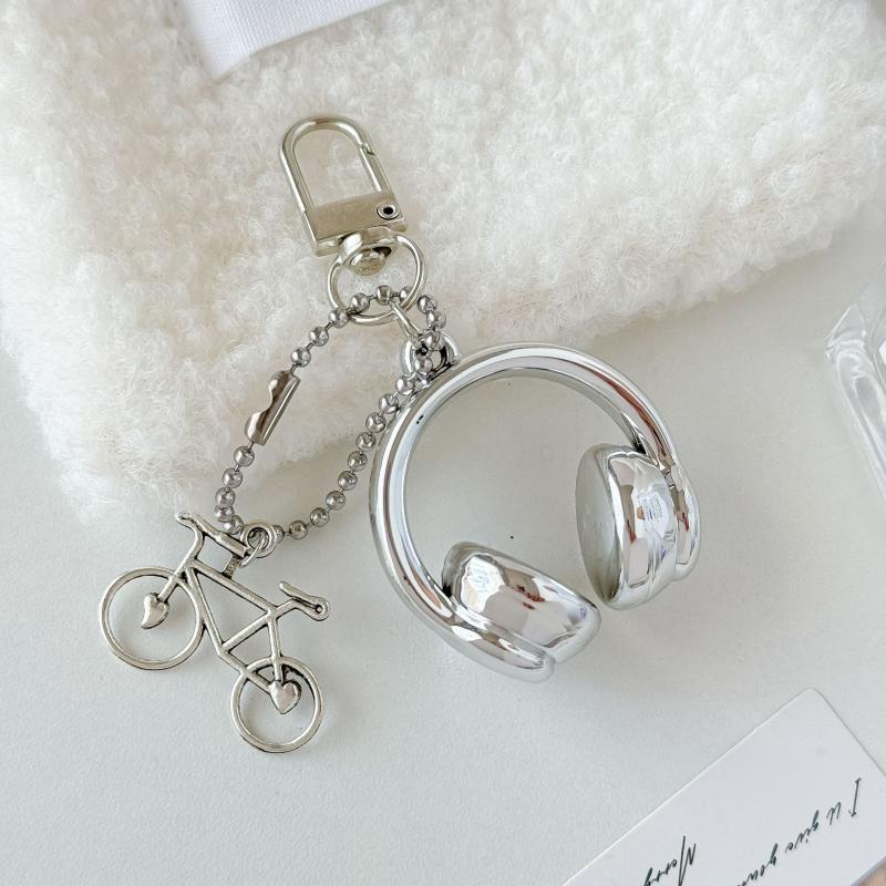 3D наушники брелок велосипедный брелок телефон кулон ювелирные изделия для девушки женщины подарочный пакет украшение
