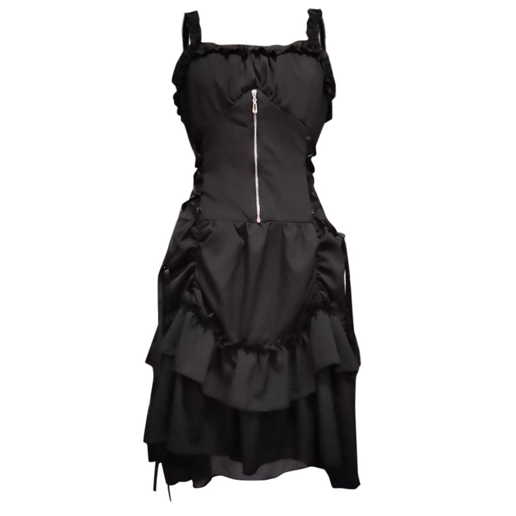 Fietong_Patricia999 женское готическое винтажное платье в стиле стимпанк ретро придворное платье принцессы без рукавов