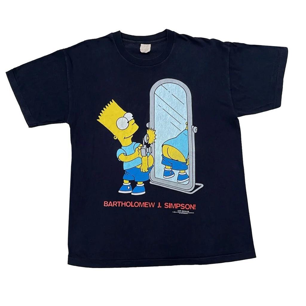Bart Simpson 1997 90s Vintage The Simpsons Butt Fox Television Rare Unisex T-Shirt