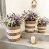 Rattan Flower Plant Pot Basket Woven Plant Containers Rattan Planter Basket  Home Balcony