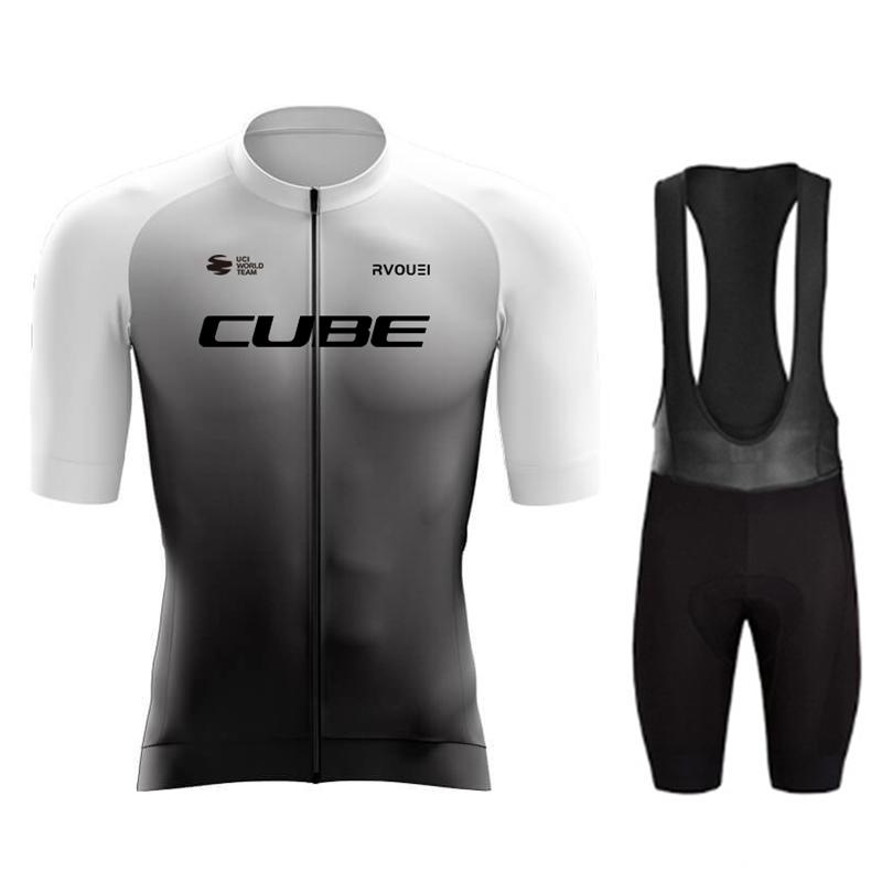 Cube Team Quick Drying Cycling Jersey SetSummer Breathable Cycling Suit Set 2026 Clothing MTB Bike Uniform Maillot Ropa Ciclismo Hombre Bicycle Suit