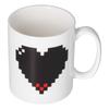 Ceramic Cup Heart Pattern Heat Sensitive Changing Color Mug for Home Office Restaurant Bar Use