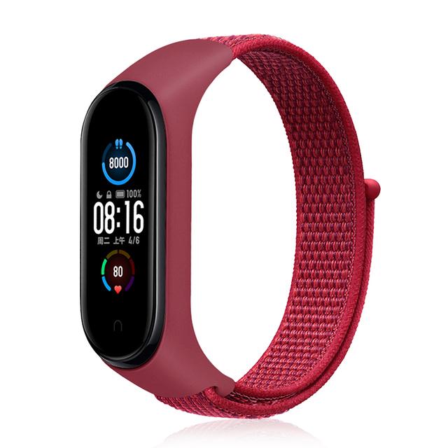 Для Mi Band 10 9 8 7 Ремешок Нейлоновый Спортивная петля часы Аксессуары pulsera correa Mi Band 4 Браслет xiaomi Mi Band 5 6 3 Браслет