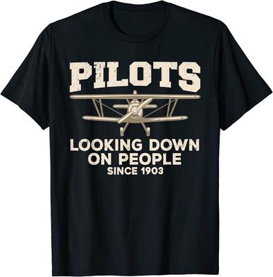 Отличная футболка унисекс Cool Pilot Aircraft Pilot Airplane Flying