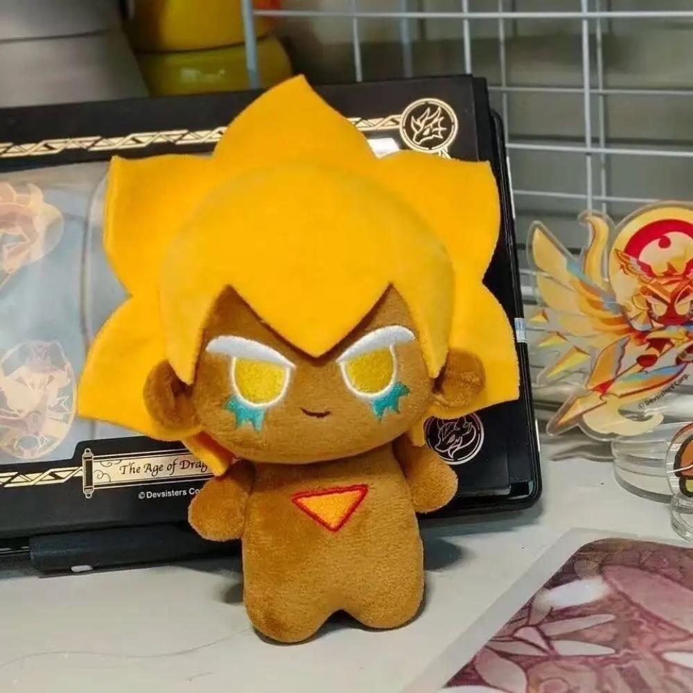 10 см Плюшевая игрушка Cookie Run Kingdom Аниме Золотое Печенье Сырное Печенье Фигурки Косплей Набитая Плюшевая Кукла Игрушки Брелоки Подарок на День Рождения Рождество