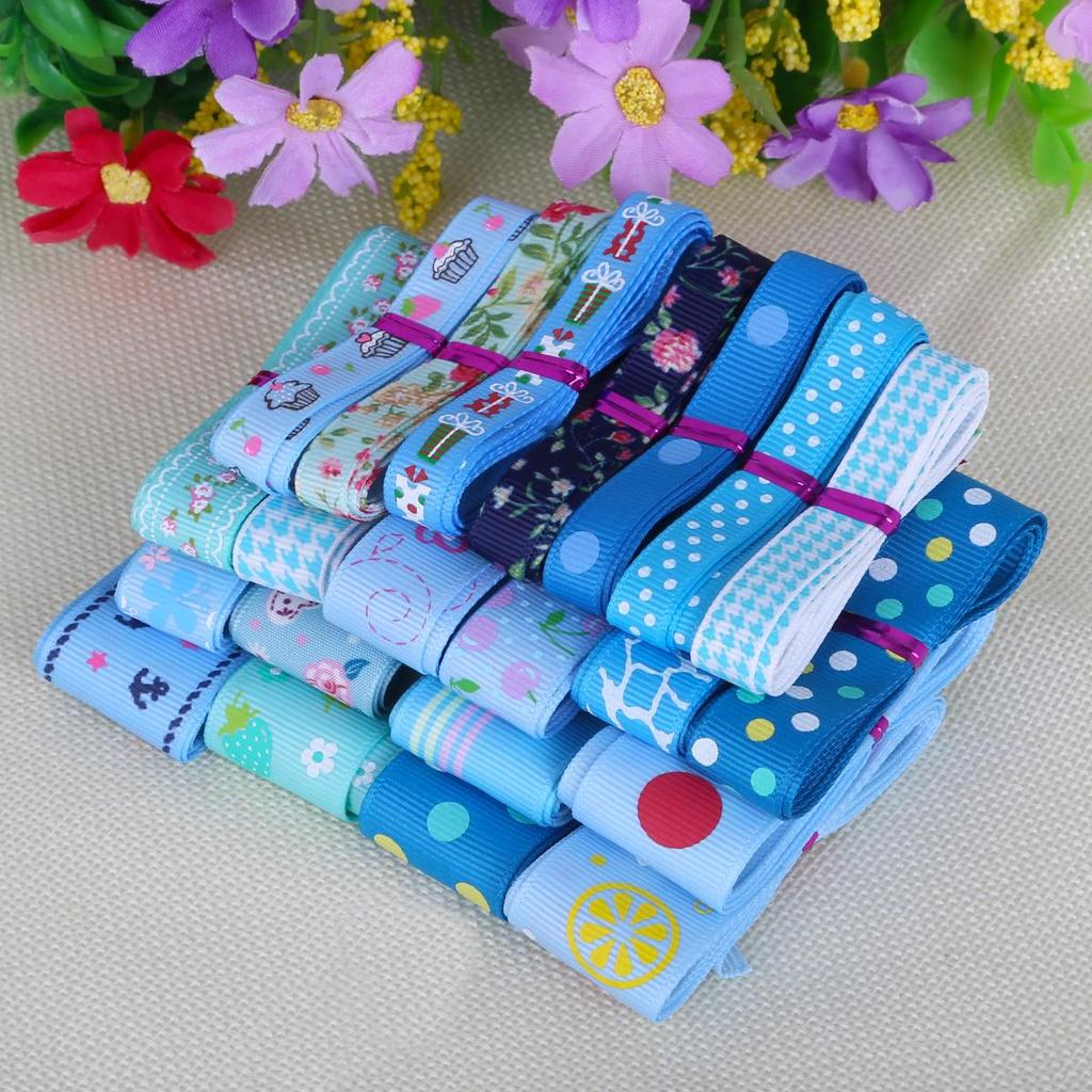 Репсовая лента с принтом в горошек, бантик для волос, вечерние рождественские свадебные украшения, ткань для шитья своими руками