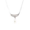 Les Trésors De Lily [F0361] - Silver Necklace 'Alicia' Silver White (rhodium-plated) - 28x24 Mm