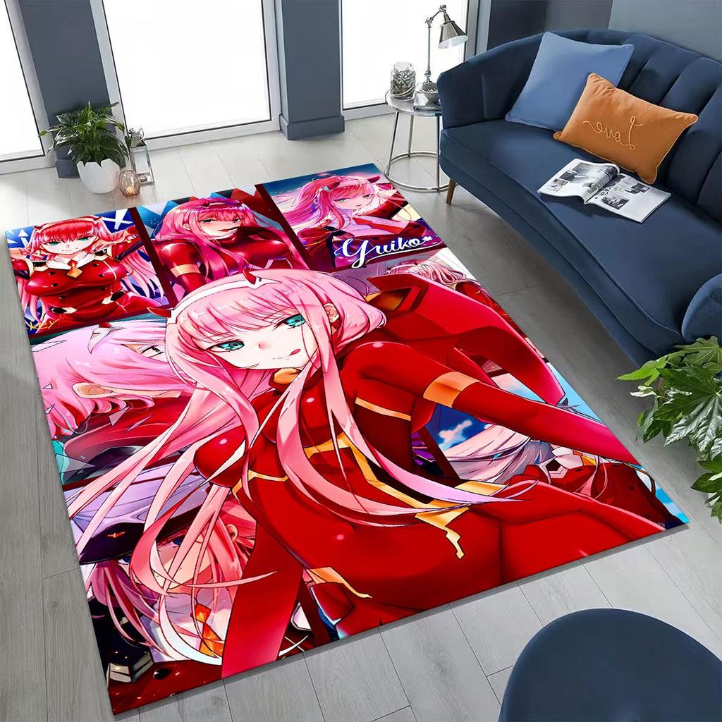 002 Ноль Два DARLING in FRANXX Сексуальная Девушка Мультяшный Ковер Коврик для Спальни Гостиной Дивана Дома Придверный Коврик Декор, Нескользящий Коврик для Пола