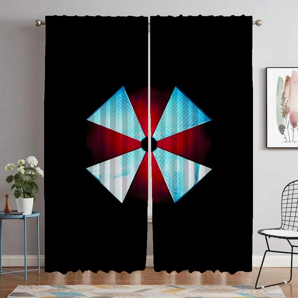 Umbrella Shades Elegant Room Curtains for Living Room Halloween Decoration Blackout Curtain Partition Home Interior Curtains