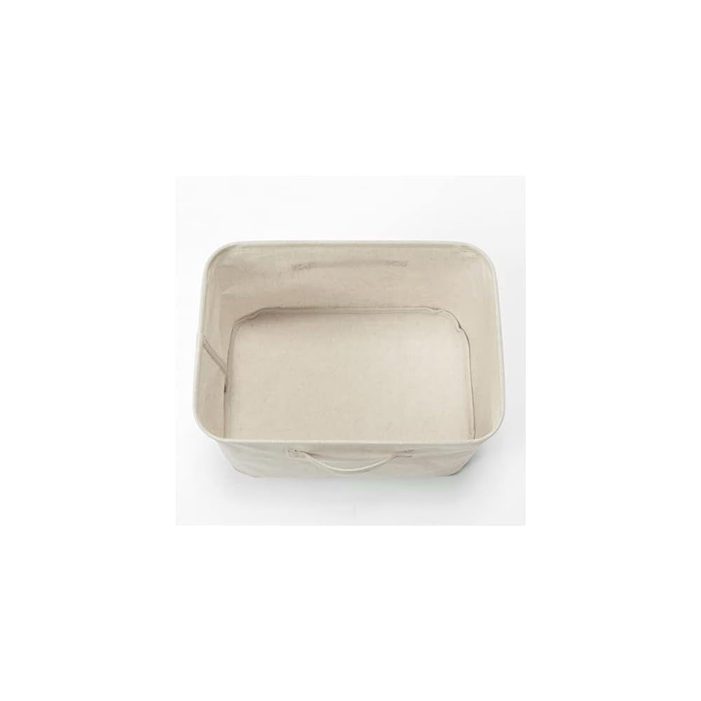Мягкий контейнер MUJI, средний, 37 см (W) х 26см (D) х 26см (ЧАС), Полиэстер Лен, Прямоугольный, Артикул: