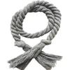 2Pcs Thick Tassel Decor Durable Curtain Ropes Simple Clothes Curtain Cotton Flax Straps Window Accessories