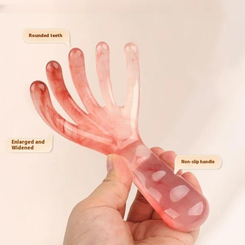 Resin Scalp Massage Comb Finger Like Head Massager Five Claw Head Therapy Comb Meridian Dredging Scraping Comb Care Relaxation