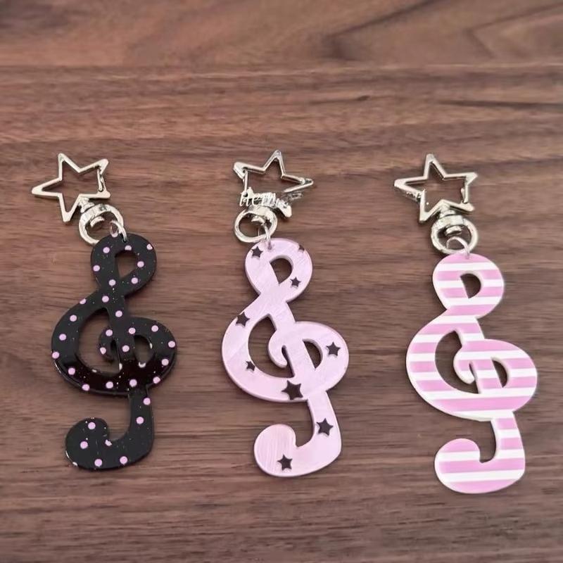 Мода Винтаж Органайзер для ключей Ретро Горошек Полосатый Нота Звезда Шарм для сумки Милый Инс Держатель для ключей Милый Забавный Подарок