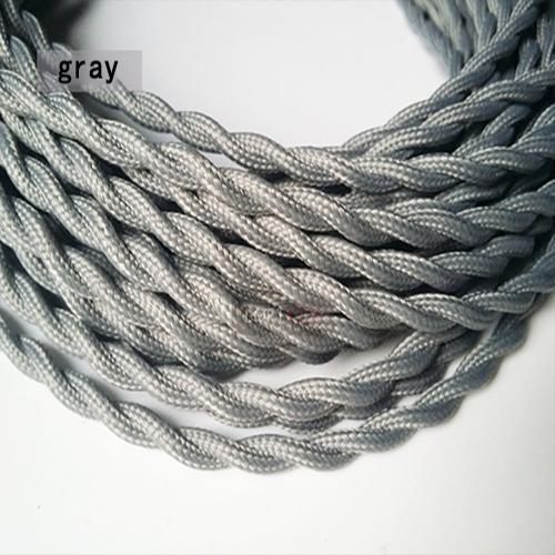 0,75 мм*2 жильный электрический медный провод винтажный витой тканевый кабель плетеный 2 шнура текстильный кабель подвесной светильник шнур Эдисона освещение