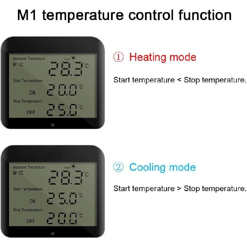Цифровой регулятор температуры, термостат «день-ночь», розетка европейского стандарта с датчиком, таймер-регулятор для теплицы для рептилий, пивоварения, холодильника