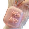 Gentle wind powder bow AirPods Apple earphone case protective cover 1st generation glitter soft case 1st generation AirPods