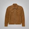 AL KHALID Real Soft Tan Suede Leather Motorcycle Style Men's Jacket Biker Stylish