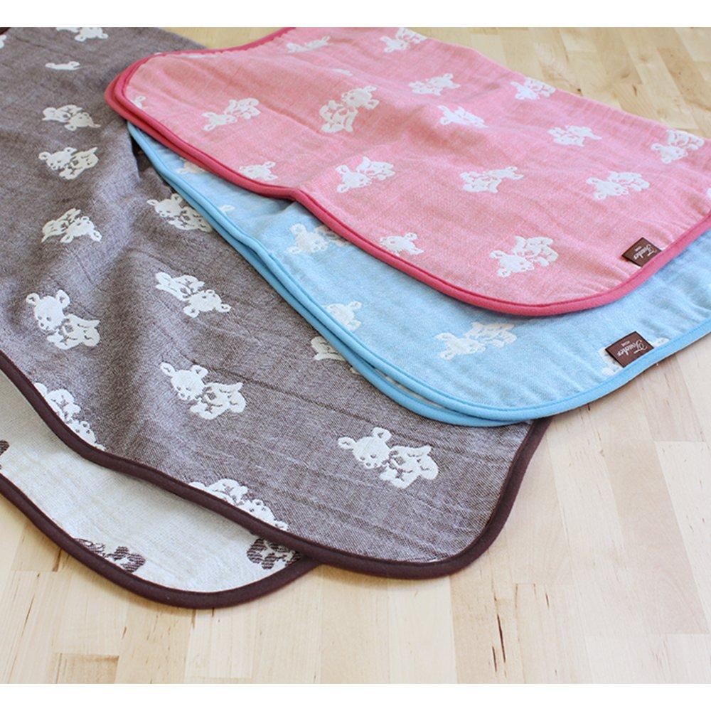 Hiorie Сделано в Японии марлевая детская мини-куртка медведь детское марлевое детское подарочное одеяло (хиори) 4-слойное одеяло, размер, узор, коричневый, одеяло,