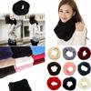 Fashion Winter Long Shawl Knitting Wool Scarf Neck Cowl Collar Infinity Circle Cable