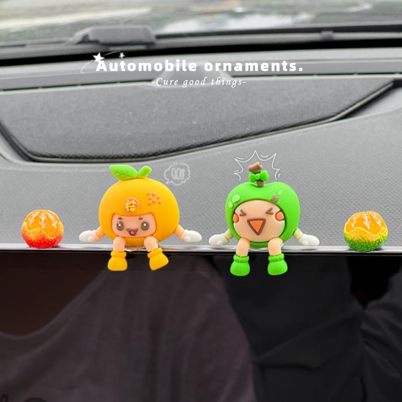 Эксклюзивно для новичков: Мгновенная скидка ¥5 - Оранжевый человечек, украшение на приборную панель для салона автомобиля