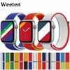 Нейлоновый спортивный ремешок-петля для Apple Watch SE 6, 7, 3, 4, 5, ремешок для часов iWatch 42 мм, 38 мм, 41 мм, 45 мм, смарт-часы, международный браслет
