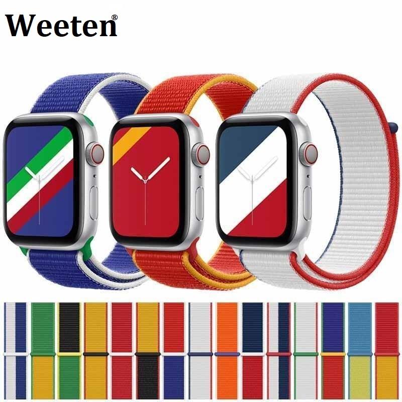 Нейлоновый спортивный ремешок-петля для Apple Watch SE 6, 7, 3, 4, 5, ремешок для часов iWatch 42 мм, 38 мм, 41 мм, 45 мм, смарт-часы, международный браслет