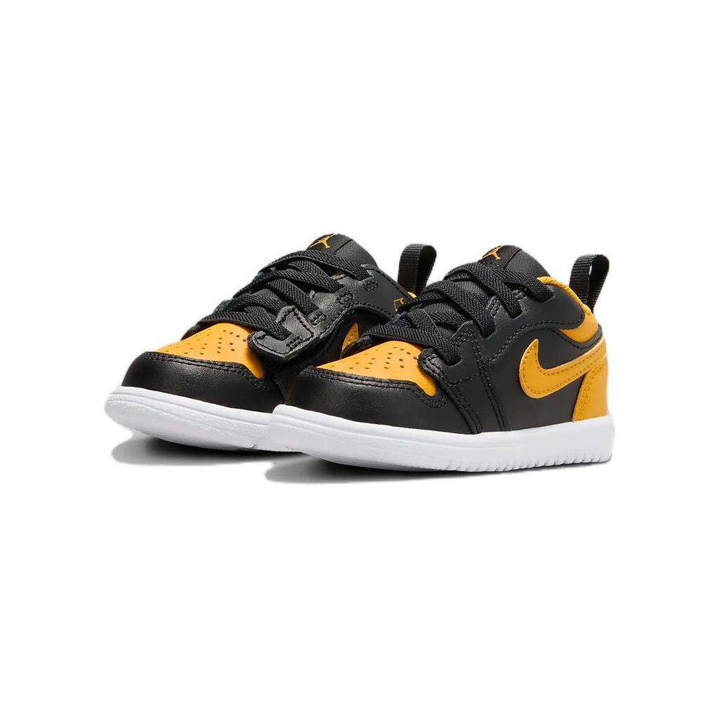 Детские кроссовки Air Jordan 1 Low ALT TD Black Yellow Ochre White DR9747-072