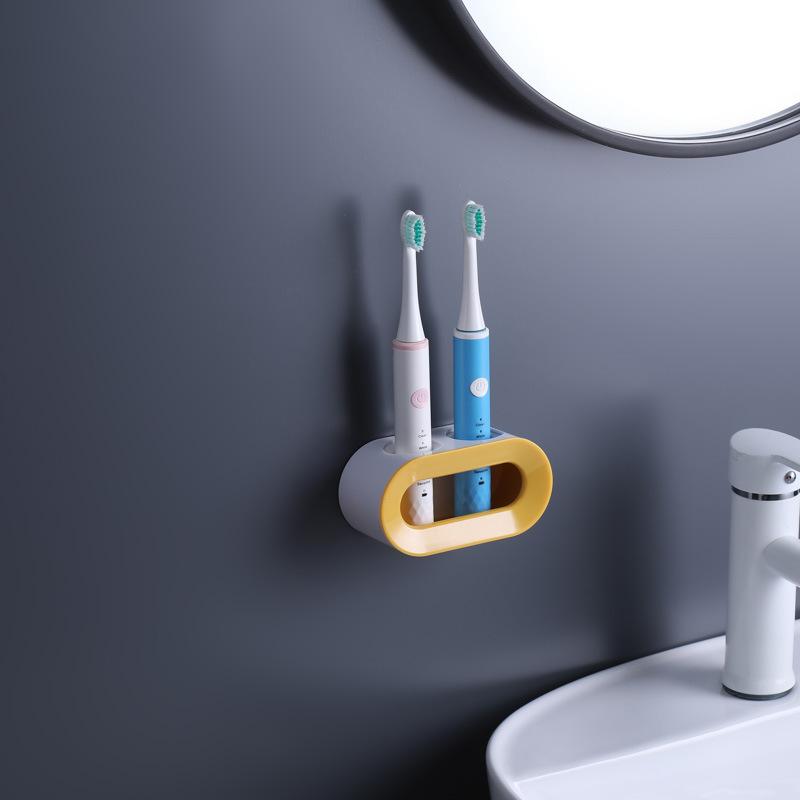 Держатель для электрической зубной щетки для ванной комнаты, настенный держатель, самоклеящаяся подставка, стеллаж для хранения, набор аксессуаров для ванной комнаты