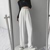 2024 Summer Women's High-Waist Wide-Leg Drape Pants: Trendy Loose-Fit Straight Trousers