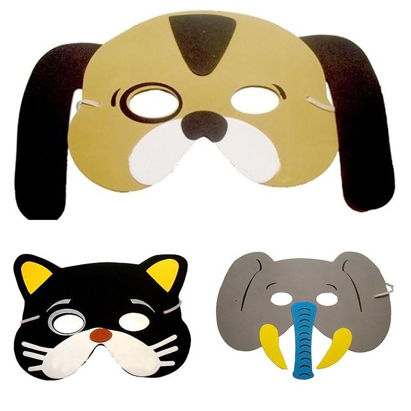 10 забавных детских масок с животными из ЭВА, детское платье на день рождения, лесная ферма, реквизит