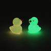 10 шт. Миниатюрные светящиеся смоляные уточки, светящиеся в темноте, миниатюрные украшения, крошечные уточки для DIY, садовые аксессуары для кукольного домика
